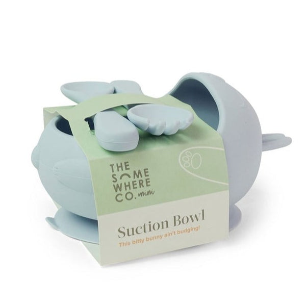 The Somewhere Co. Silicone Suction Bowl - Bunny Duck Egg