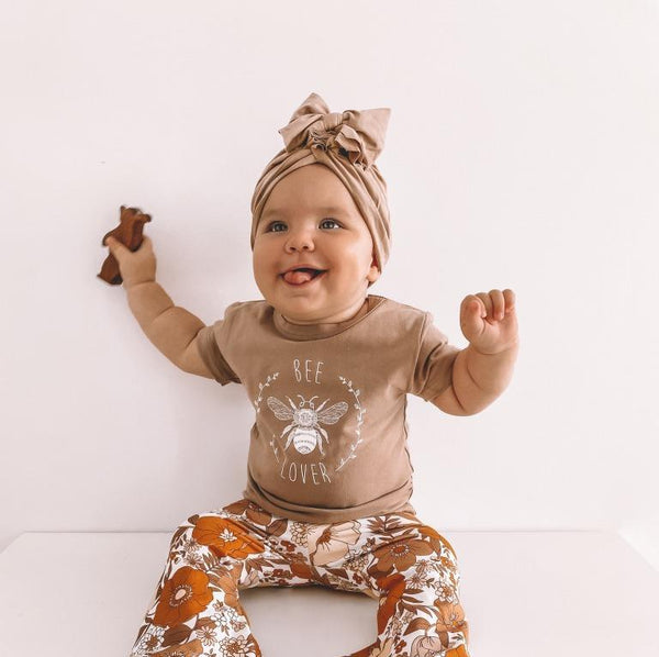 Tiny Gypsy Short Sleeve Tee - Bee Lover - Cinnamon