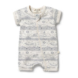 Wilson & Frenchy Organic Cotton Zipsuit - Seaside