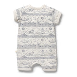 Wilson & Frenchy Organic Cotton Zipsuit - Seaside