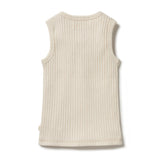 Wilson & Frenchy Organic Rib Singlet - Oyster