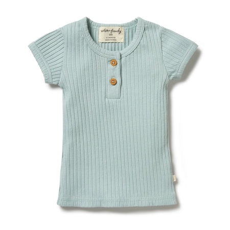 Wilson & Frenchy Organic Stripe Rib Bodysuit - Hazelwood Ecru