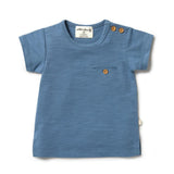 Wilson & Frenchy Organic Pocket Top - Anchor Blue