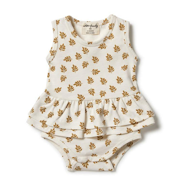 Wilson & Frenchy Organic Ruffle Bodysuit - Gracie