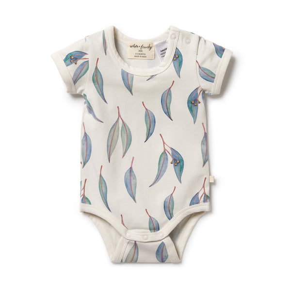 Wilson & Frenchy Organic Bodysuit - Blue Eucalyptus