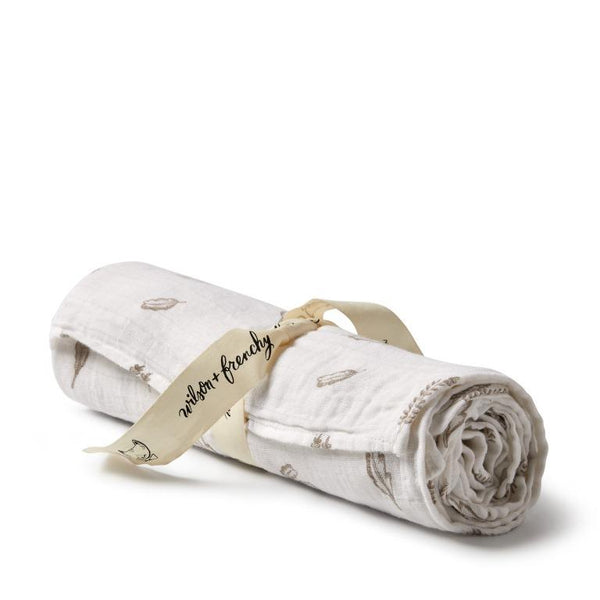 Wilson & Frenchy Organic Muslin Swaddle - Seedling