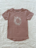 Tiny Gypsy Short Sleeve Tee - Wildflowers - Mauve