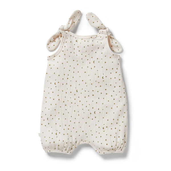 Wilson & Frenchy Crinkle Cotton Playsuit - Chasing the Moon