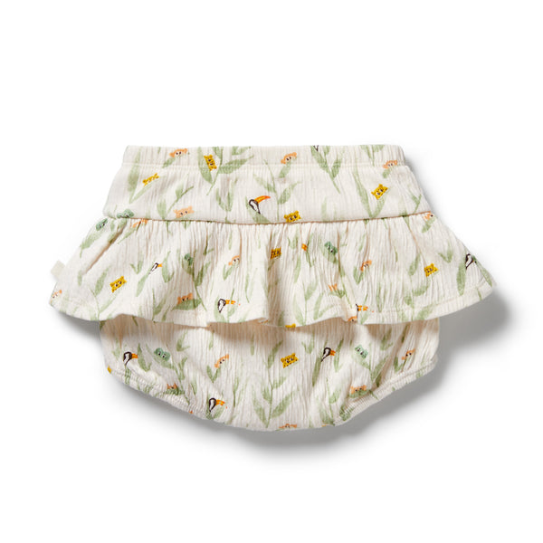Wilson & Frenchy Crinkle Cotton Nappy Pant - Peek-a-Boo
