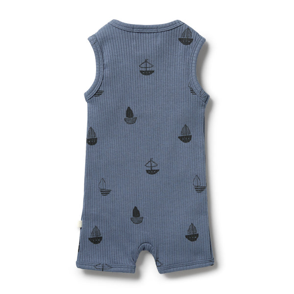 Wilson & Frenchy Organic Rib Growsuit - Billie Boats