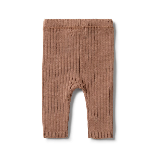 Wilson & Frenchy Knitted Rib Legging - Burro Fleck