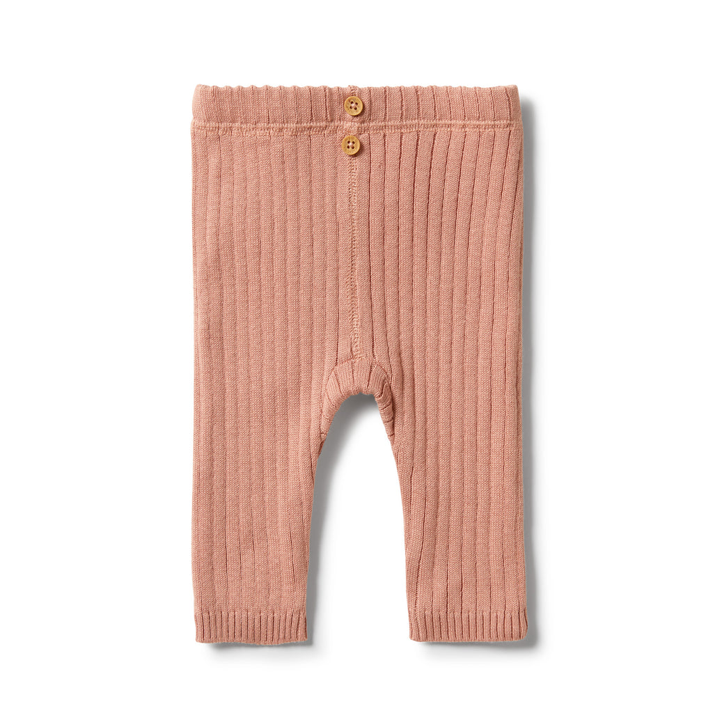 Wilson & Frenchy Knitted Rib Legging - Dusk Fleck