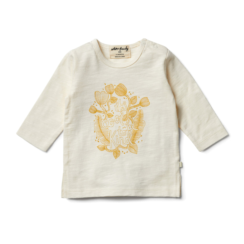 Wilson & Frenchy Long Sleeve Top - It's Cool To Be Kind