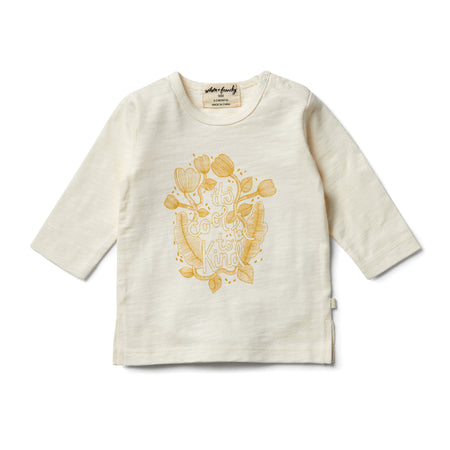 Wilson & Frenchy Organic Stripe Rib Bodysuit - Hazelwood Ecru
