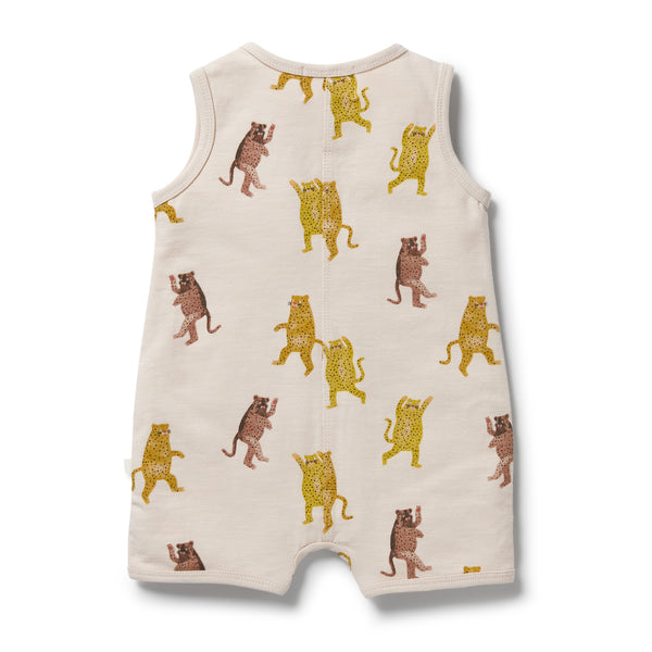 Wilson & Frenchy Organic Slub Cotton Boyleg Growsuit - Roar