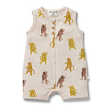 Wilson & Frenchy Organic Slub Cotton Boyleg Growsuit - Roar