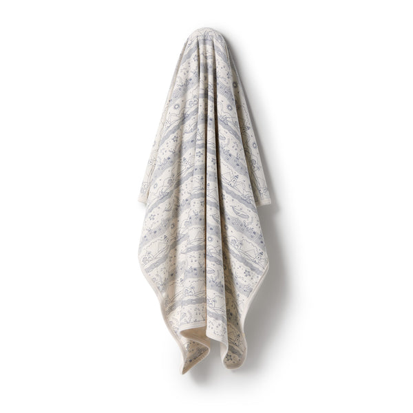 Wilson & Frenchy Organic Cotton Swaddle Blanket - Seaside
