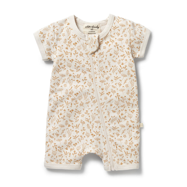 Wilson & Frenchy Organic Cotton Zipsuit - Little Garden