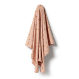 Wilson & Frenchy Organic Rib Swaddle Blanket - Little Orange