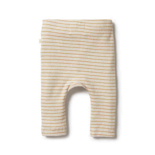 Wilson & Frenchy Organic Stripe Rib Legging - Antelope