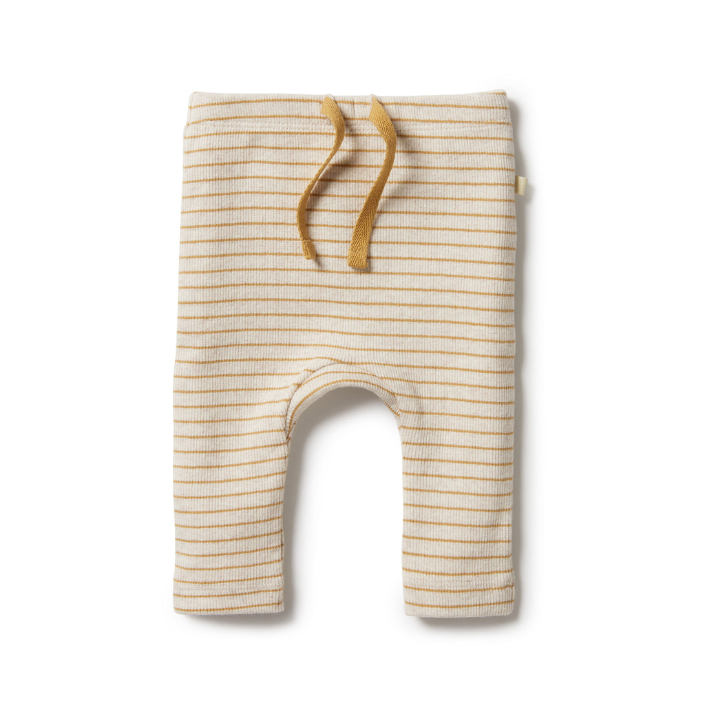 Wilson & Frenchy Organic Stripe Rib Legging - Antelope