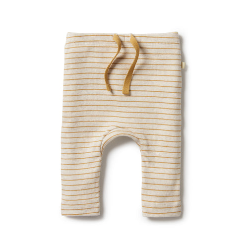 Wilson & Frenchy Organic Stripe Rib Legging - Antelope