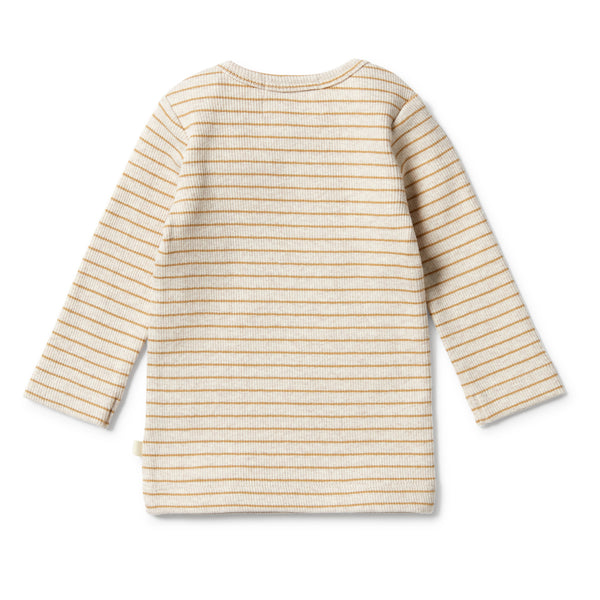 Wilson & Frenchy Organic Stripe Rib Top - Antelope