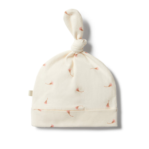 Wilson & Frenchy Organic Top Knot Hat - Little Blossom