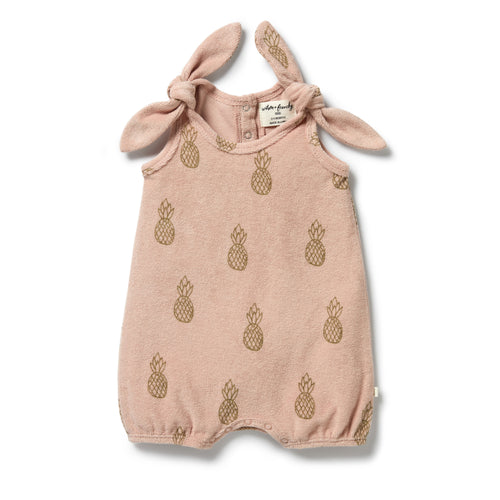 Wilson & Frenchy Terry Towelling Playsuit - Pineapple