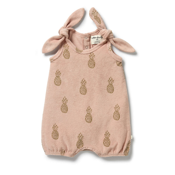 Wilson & Frenchy Terry Towelling Playsuit - Pineapple