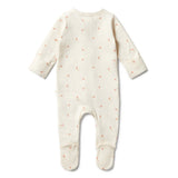 Wilson & Frenchy Organic Long Sleeve Zipsuit with Feet - Little Blossom