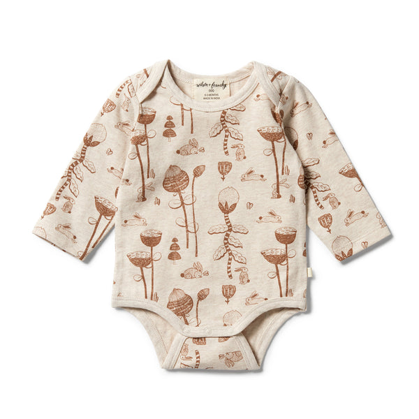 Wilson & Frenchy Organic Long Sleeve Bodysuit - Bunny Hop