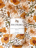 Wind & Willow Co Organic Cotton and Bamboo Swaddle - Sunflower