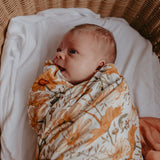 Wind & Willow Co Organic Cotton and Bamboo Swaddle - Sunflower