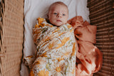 Wind & Willow Co Organic Cotton and Bamboo Swaddle - Sunflower