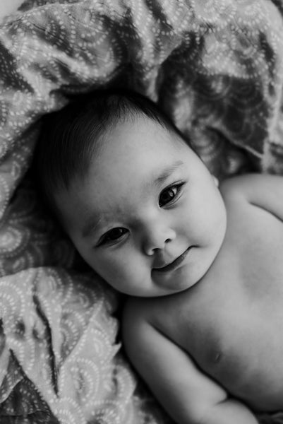 Wind & Willow Co Organic Cotton and Bamboo Swaddle - Burnt Honey