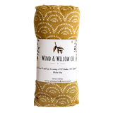 Wind & Willow Co Organic Cotton and Bamboo Swaddle - Burnt Honey