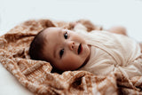 Wind & Willow Co Organic Cotton and Bamboo Swaddle - Owl Brown