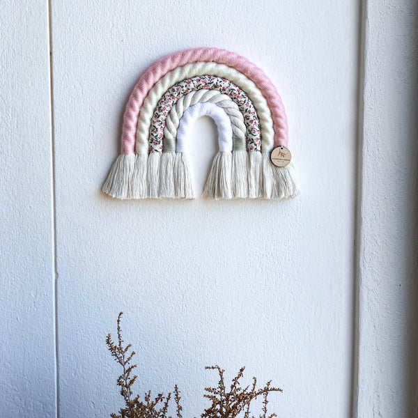 Wind & Willow Co Tassel Rainbow - Pretty in Pink Floral