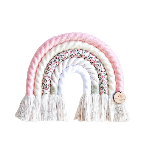 Wind & Willow Co Tassel Rainbow - Pretty in Pink Floral