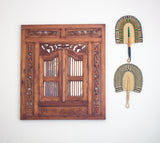 Woven African Fan - Natural