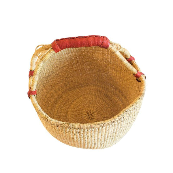 Woven Round Basket - Natural Large