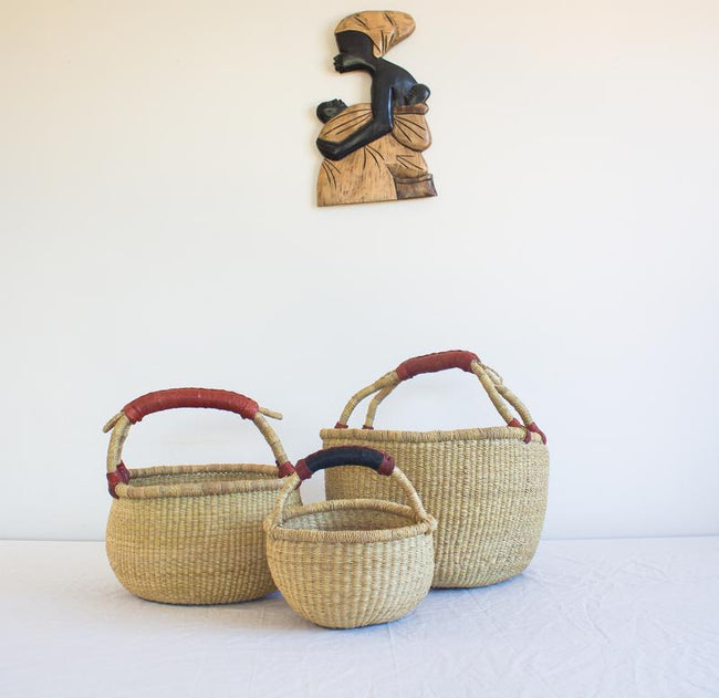 Round Basket - Medium Natural