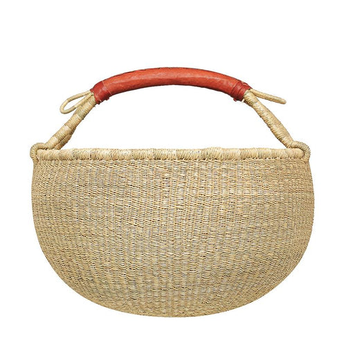 Woven Round Basket - Natural Large