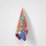 Yogat Microfibre Towel - Sunshine by Georgina Forbes