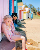 Peggy Violet Long Sleeve Swimsuit - Cherry Print