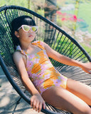 Peggy Aloe One Piece Swimsuit - Dahlia Print