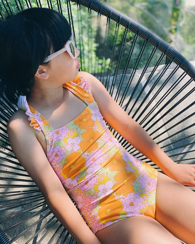 Peggy Aloe One Piece Swimsuit - Dahlia Print