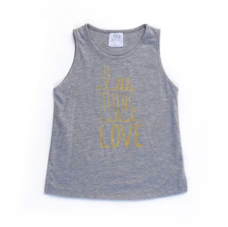 Alex & Ant Little Love Tank - Grey Marle