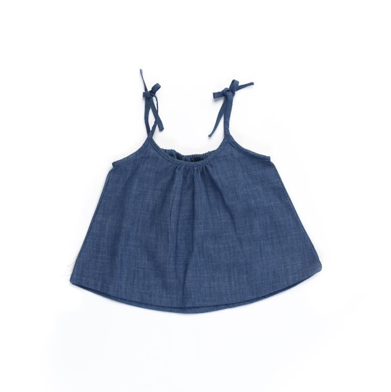 Alex & Ant Baby Tie Top - Chambray